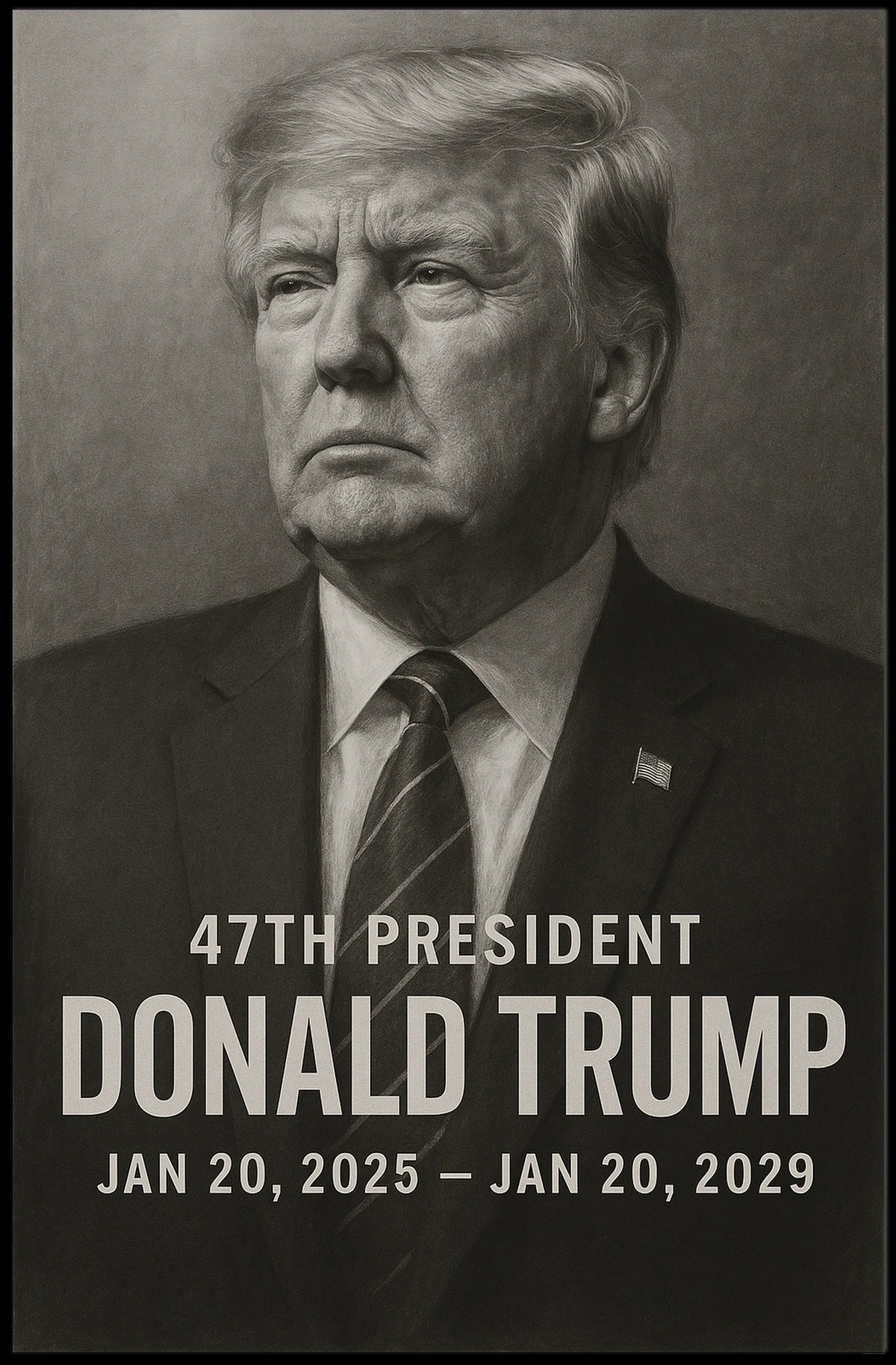 Donald Trump 47th President Poster