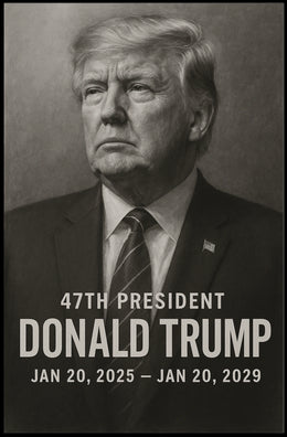 Donald Trump 47th President Poster