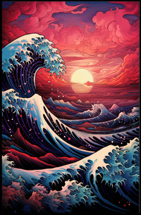 Waves Of Color Poster PosterGoat