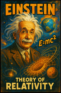 Einstein Relativity Vintage Science Student Poster