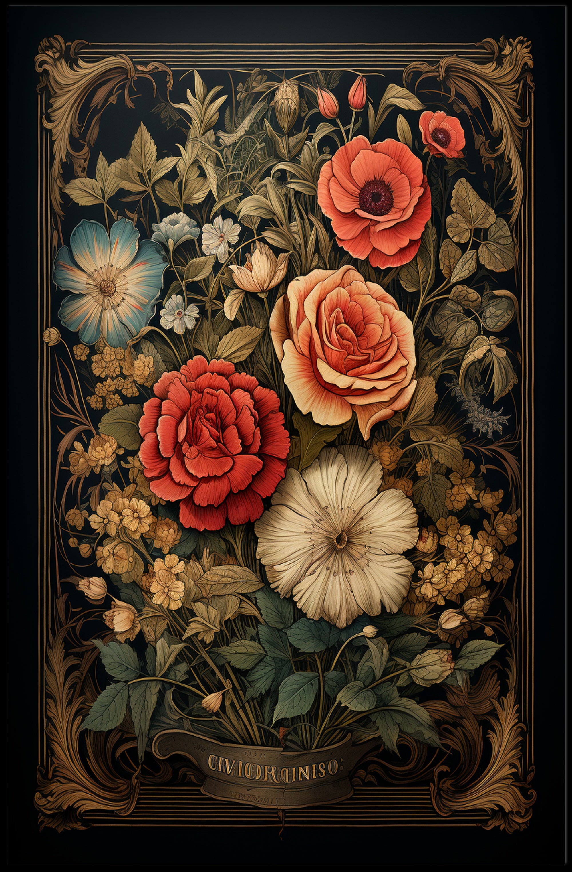Floral Elegance Poster