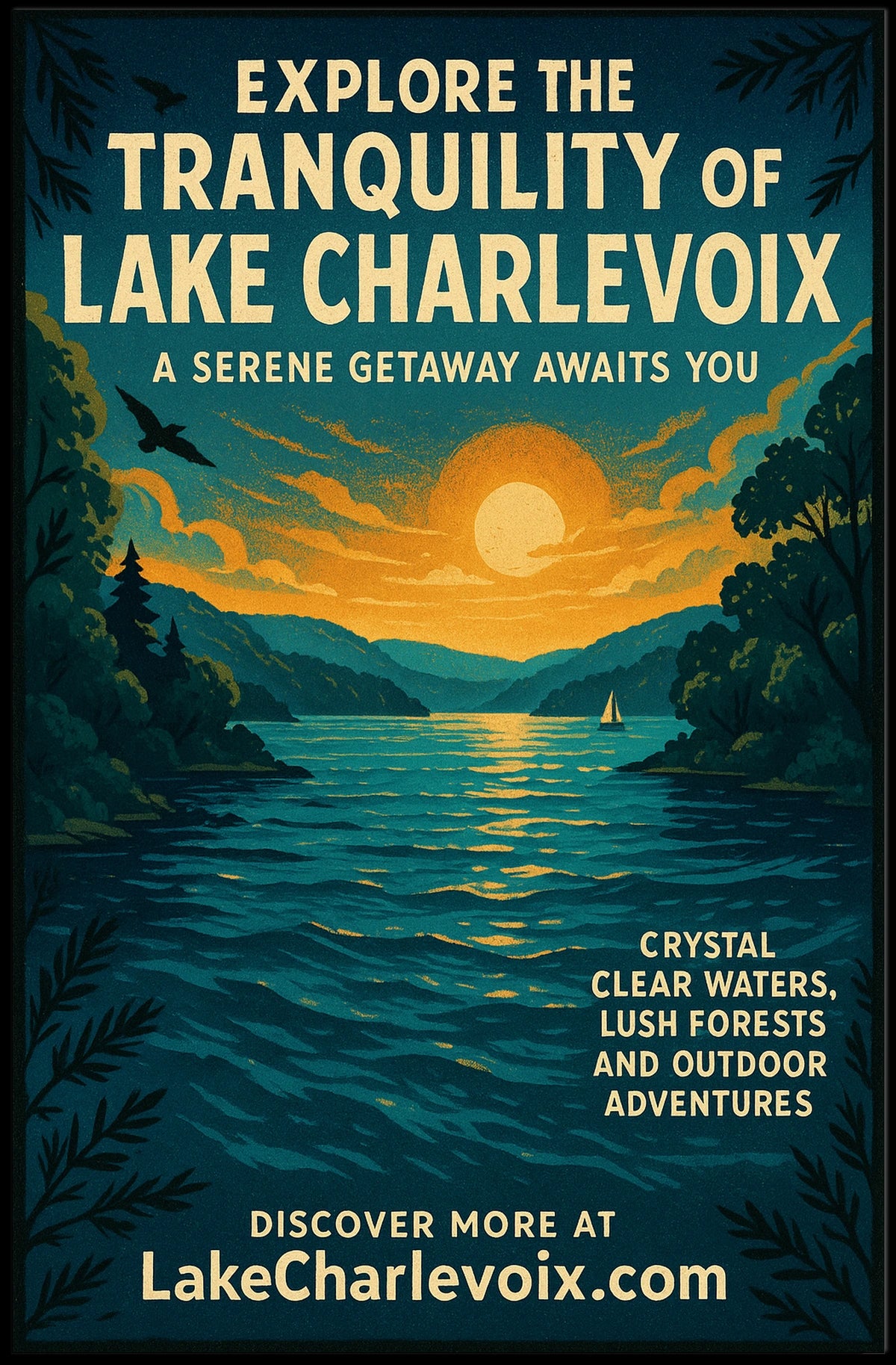 Explore The Tranquility Of Lake Poster