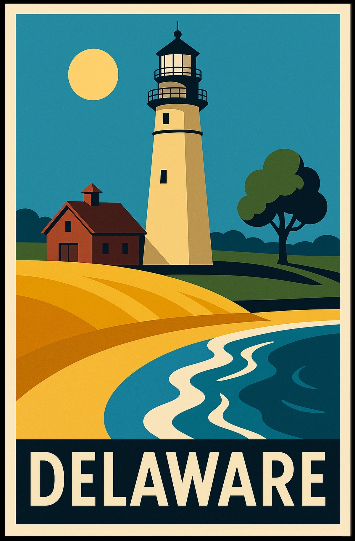 Delaware Lighthouse Poster