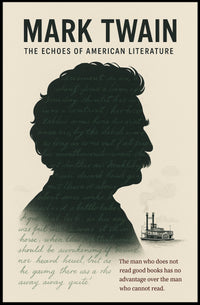 Mark Twain Vintage Inspiration Motivational or Quote Poster PosterGoat