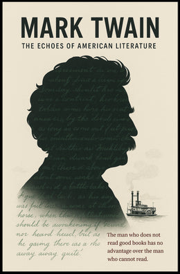 Mark Twain Vintage Inspiration Motivational or Quote Poster PosterGoat