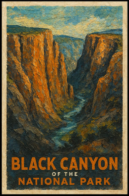 Black Canyon National Park Scenic Adventure Poster