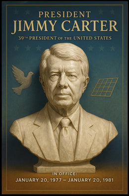 Jimmy Carter 39th President Wall Art Print PosterGoat