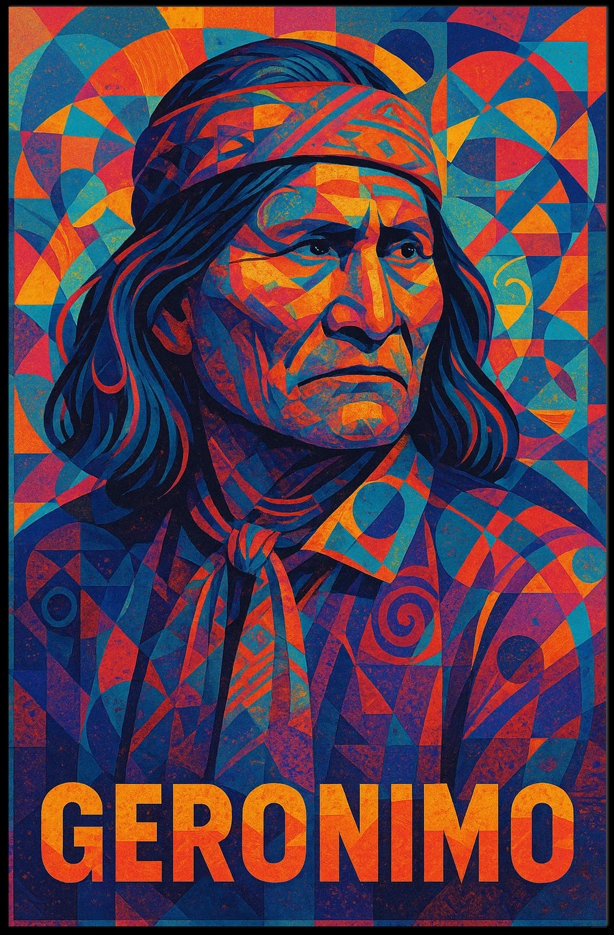 Geronimo Vibrant Tribute Poster