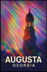 Augusta, Georgia Vibrant Landmark Poster