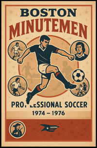 Boston Minutemen Soccer Team Poster