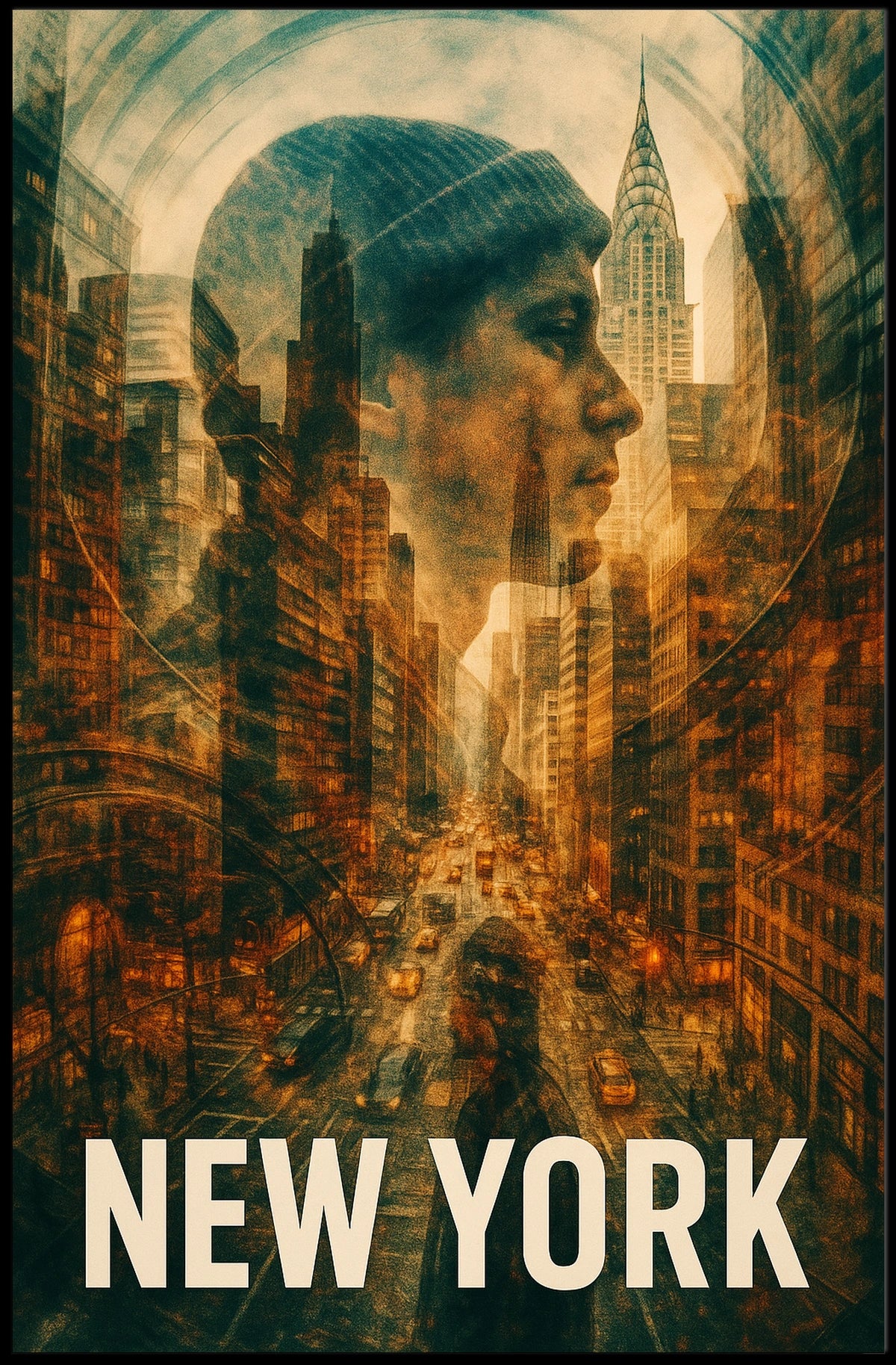 New York Cityscape Poster