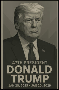 Donald Trump 47th President Poster