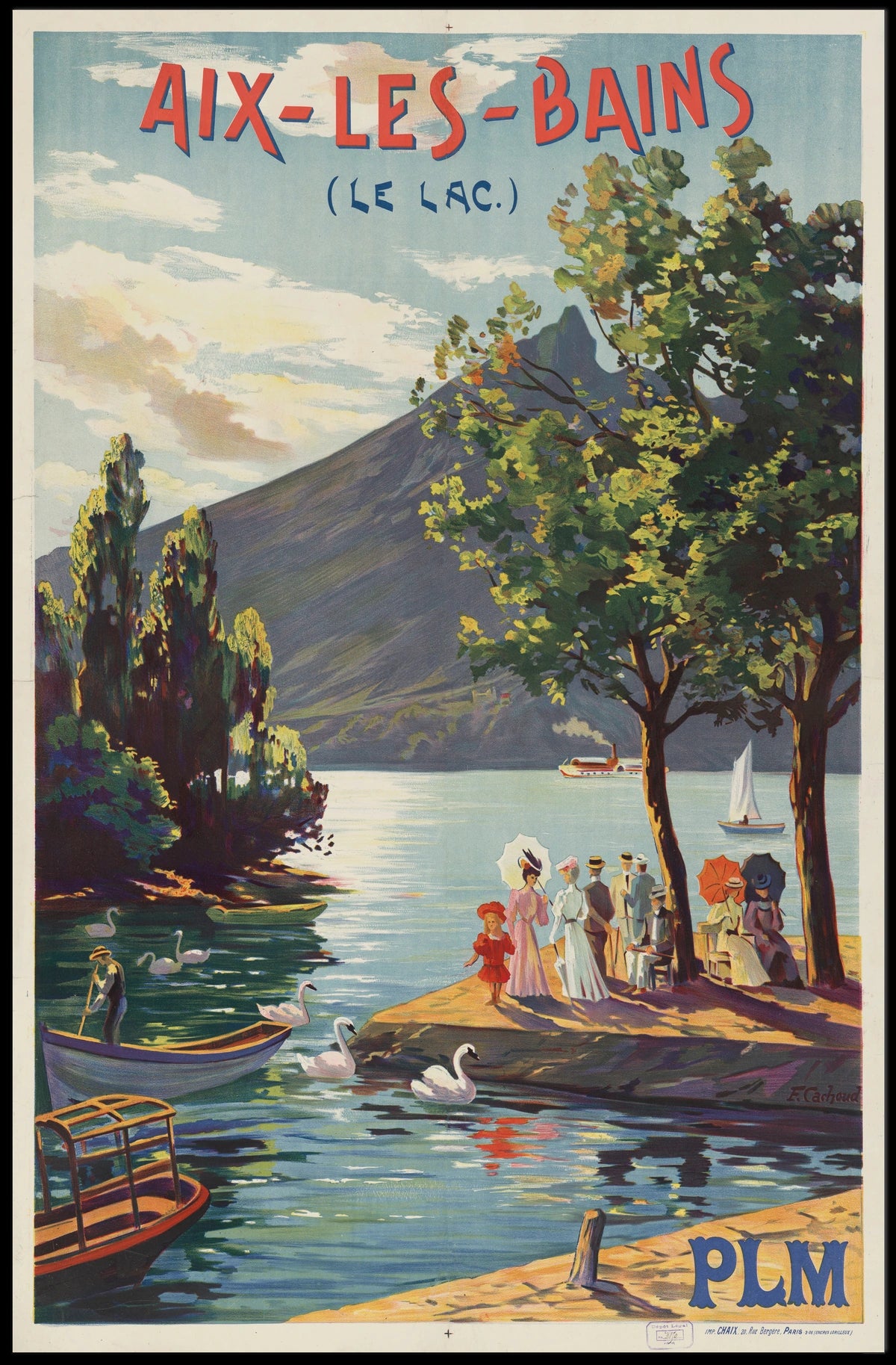 Aix-Les-Bains Le Lac Poster