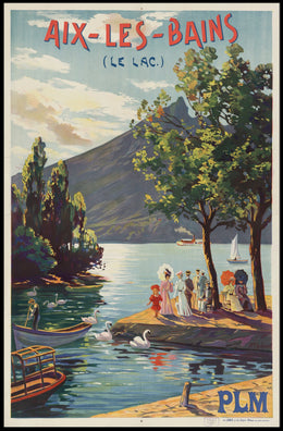 Aix-Les-Bains Le Lac Poster