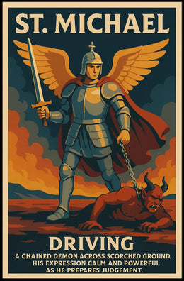 St. Michael The Divine Warrior Poster