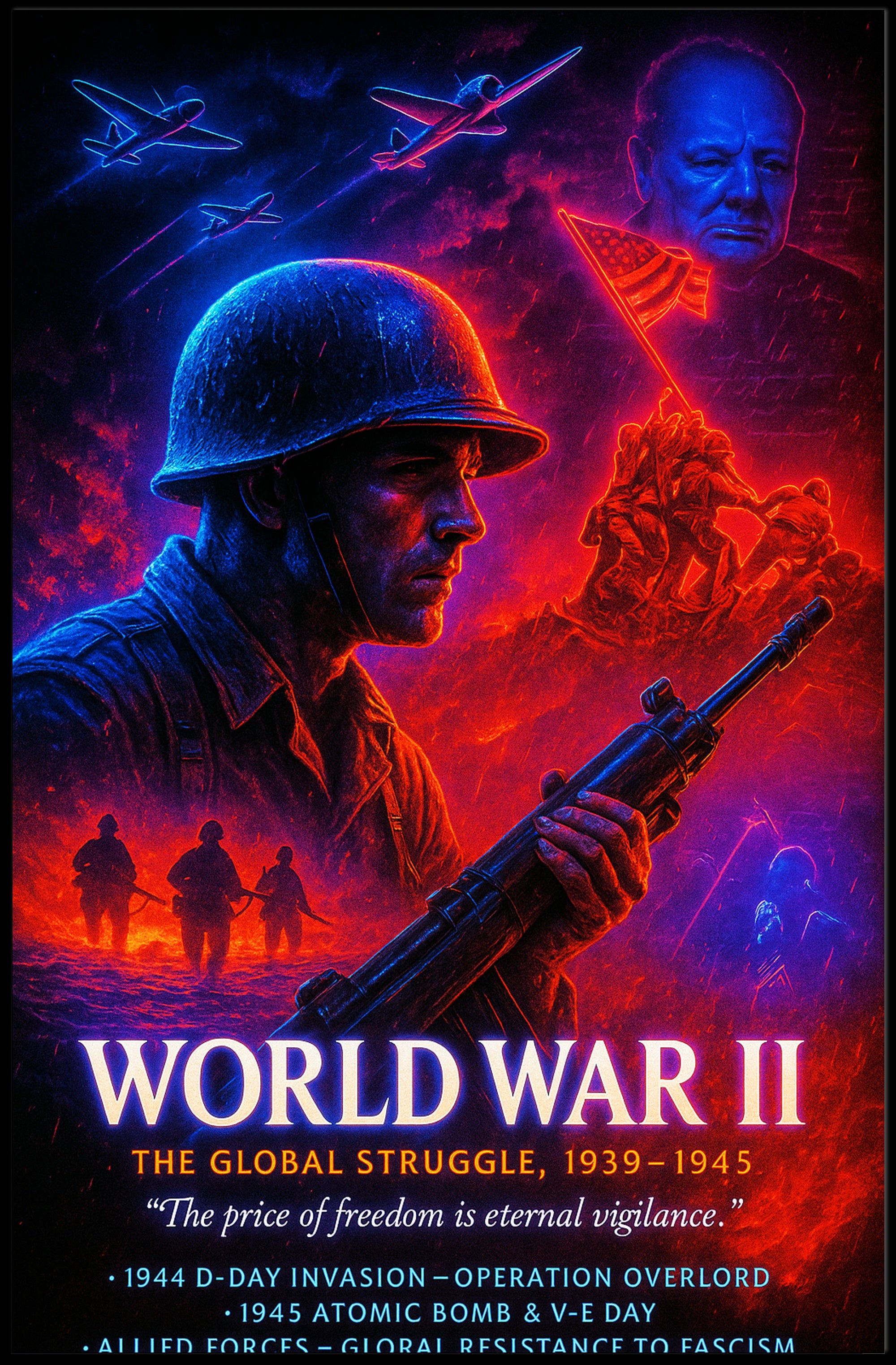 World War II: The Global Struggle Poster PosterGoat