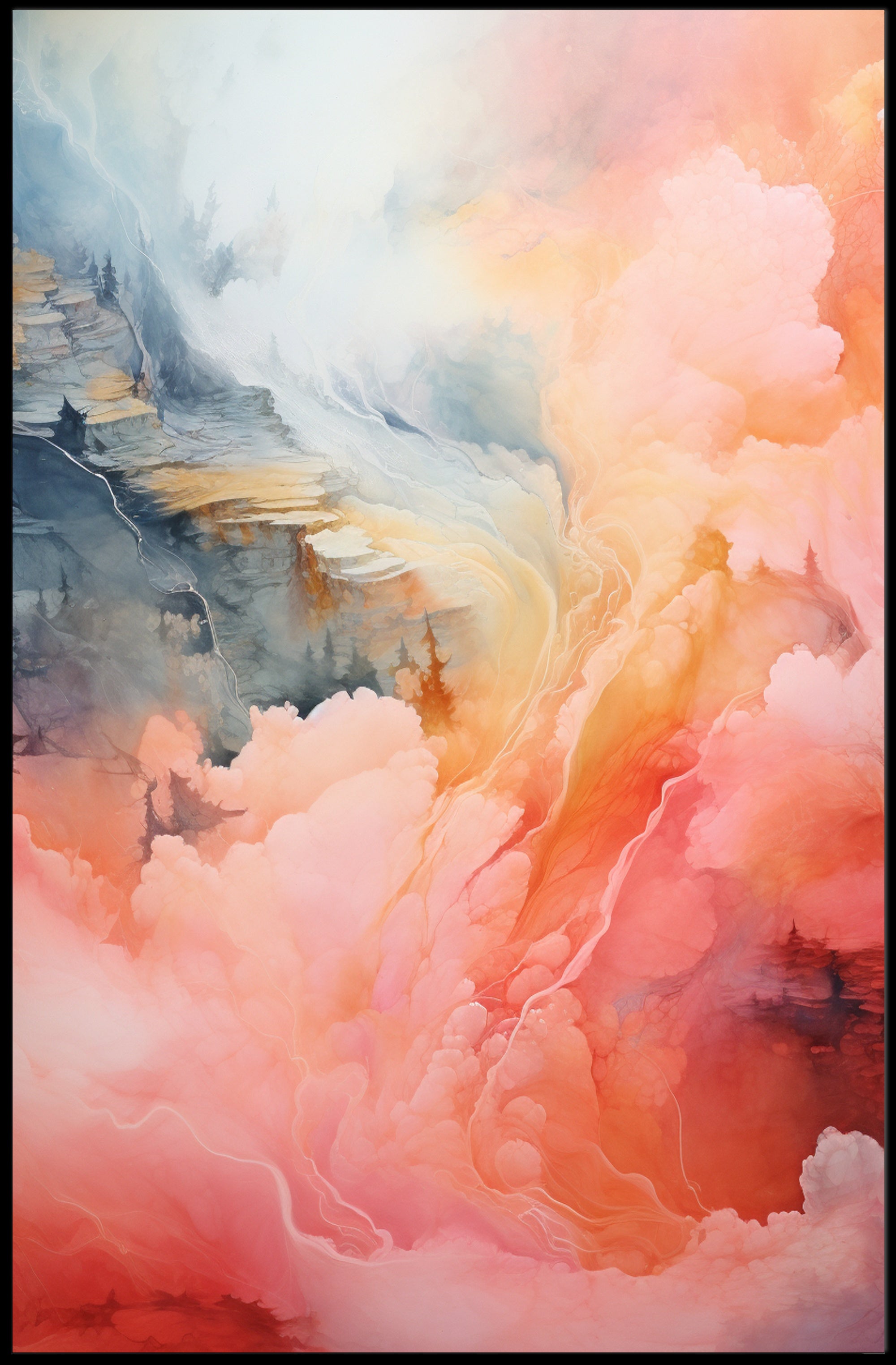 Dreamscape In Pastel Poster