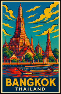 Bangkok Travel Poster