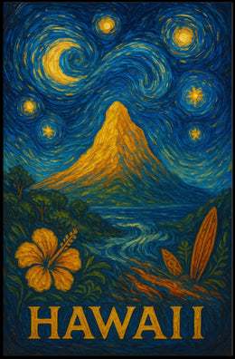 Starry Night in Hawaii Poster