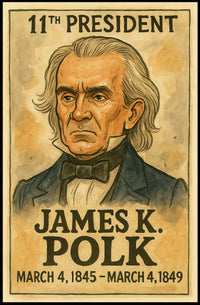 James K. Polk 11th President Poster