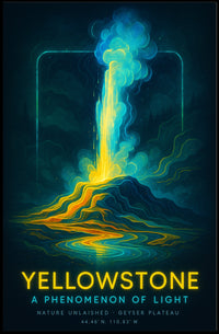 Yellowstone A Phenomenon of Light Poster