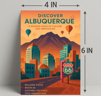 Discover Albuquerque Wall Art Print PosterGoat