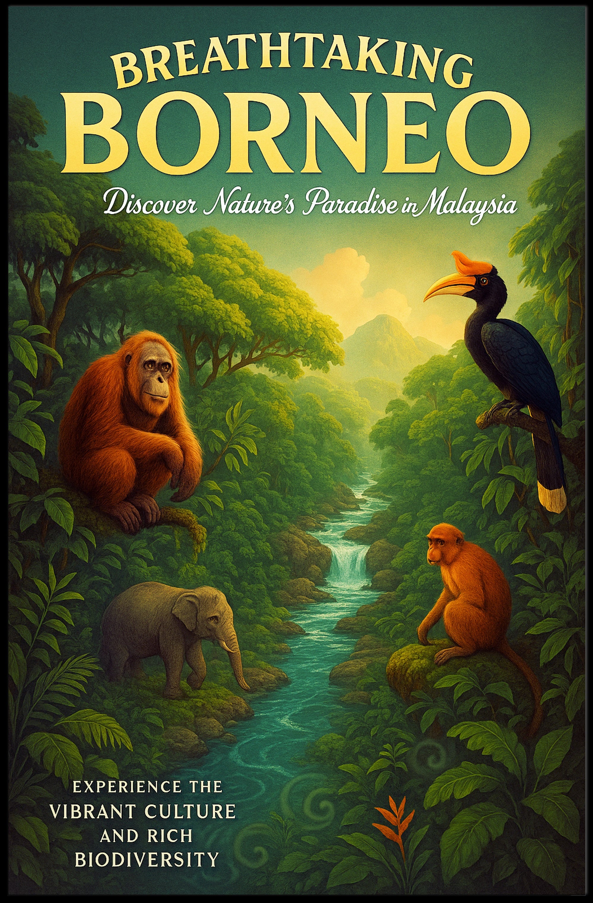 Breathtaking Borneo Poster