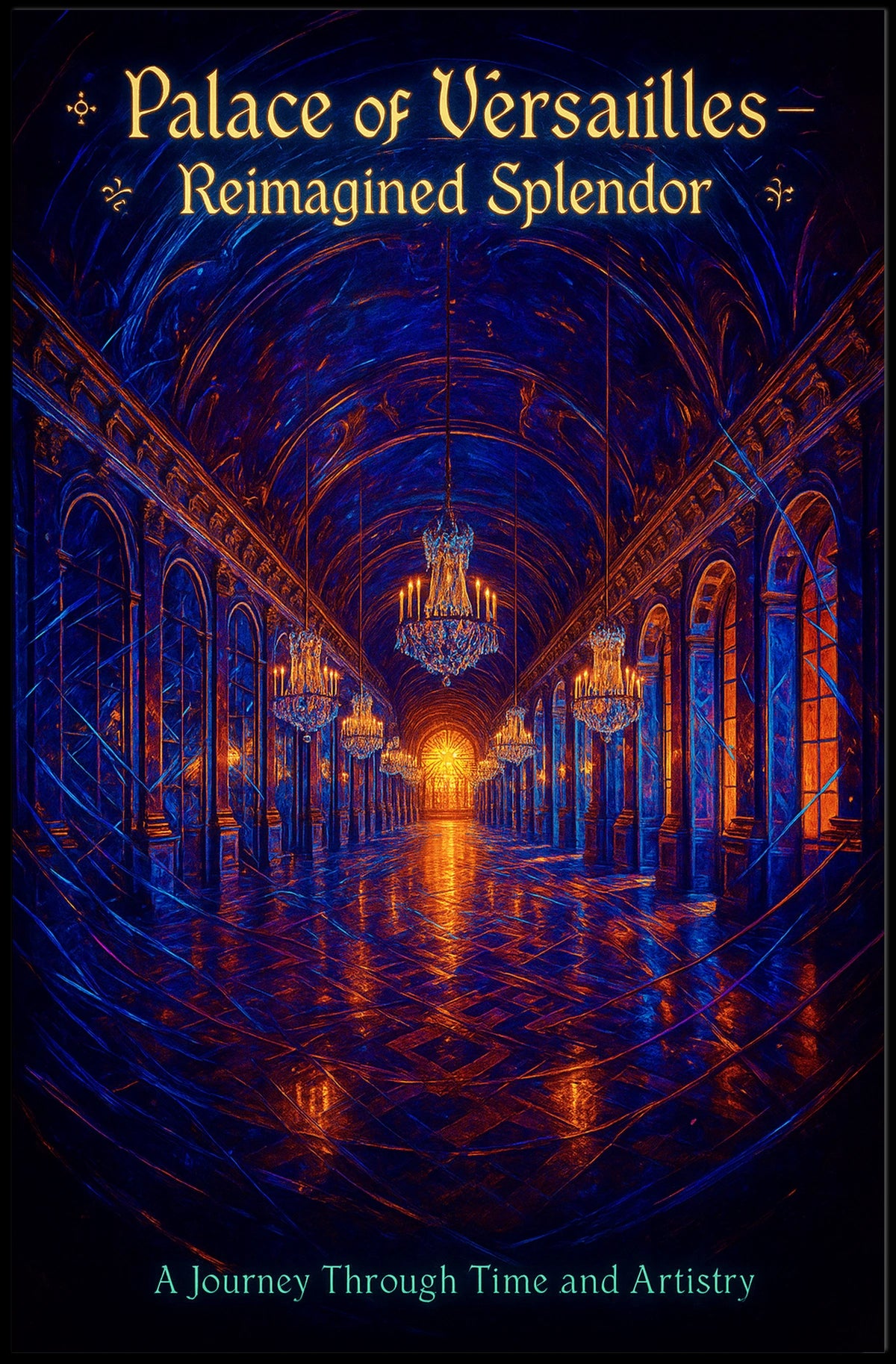 Palace of Versailles Reimagined Splendor Poster