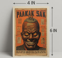 Paakak Sak Vintage Horror Vintage Poster