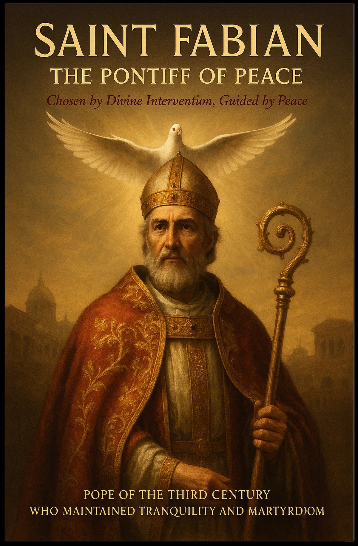 Saint Fabian The Pontiff of Peace Poster