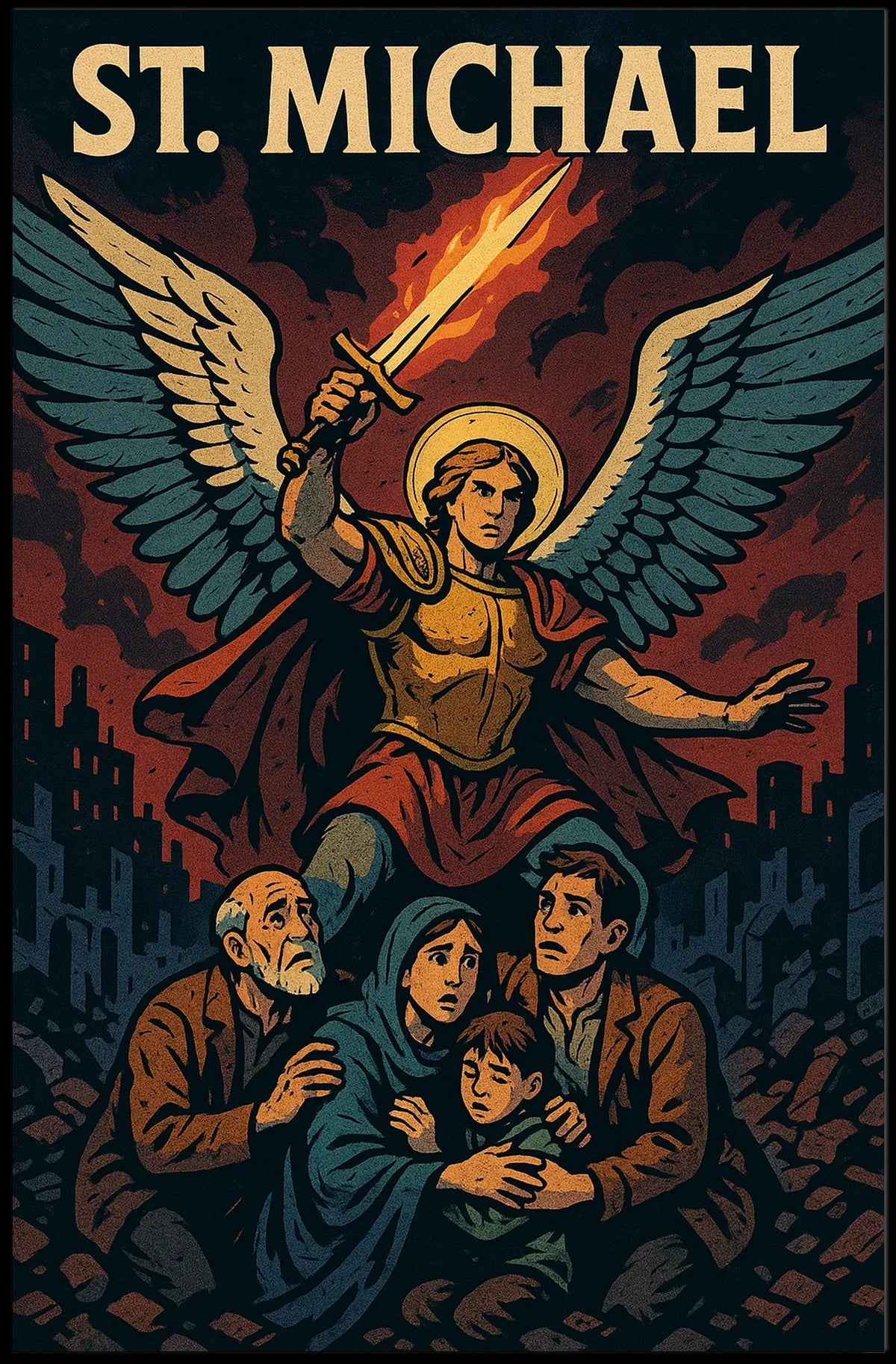 St. Michael Protector Of The People Poster