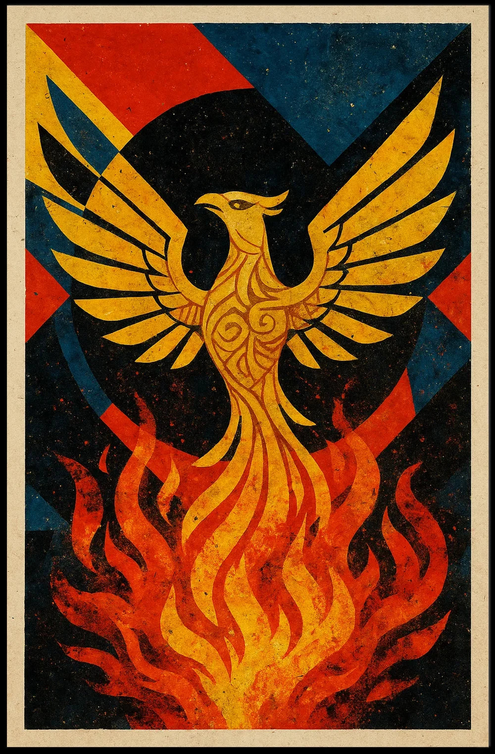 Phoenix Rebirth Artistic Masterpiece: Abstract, Artistic, or Pop Culture Poster