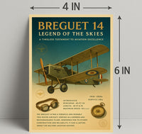 Legend of the Skies Breguet 14 Poster PosterGoat