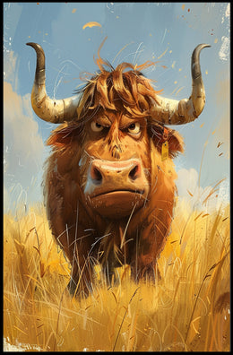 Majestic Highland Cattle Poster PosterGoat