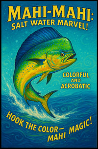 Mahi-Mahi Salt Water Marvel Poster