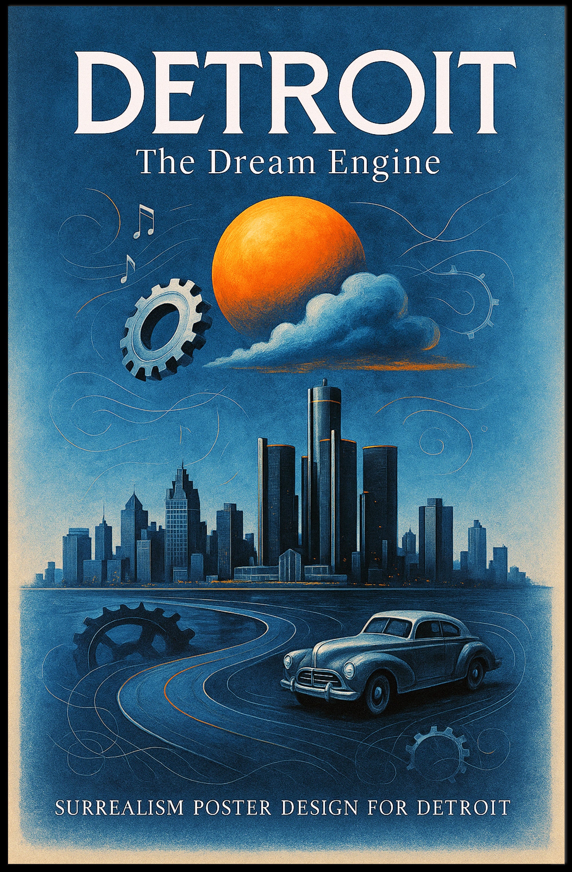 Detroit The Dream Engine Poster