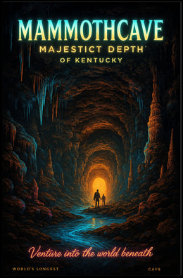 Mammoth Cave Majestic Depth of Kentucky Poster PosterGoat