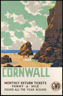 Cornwall Travel Promotion Poster