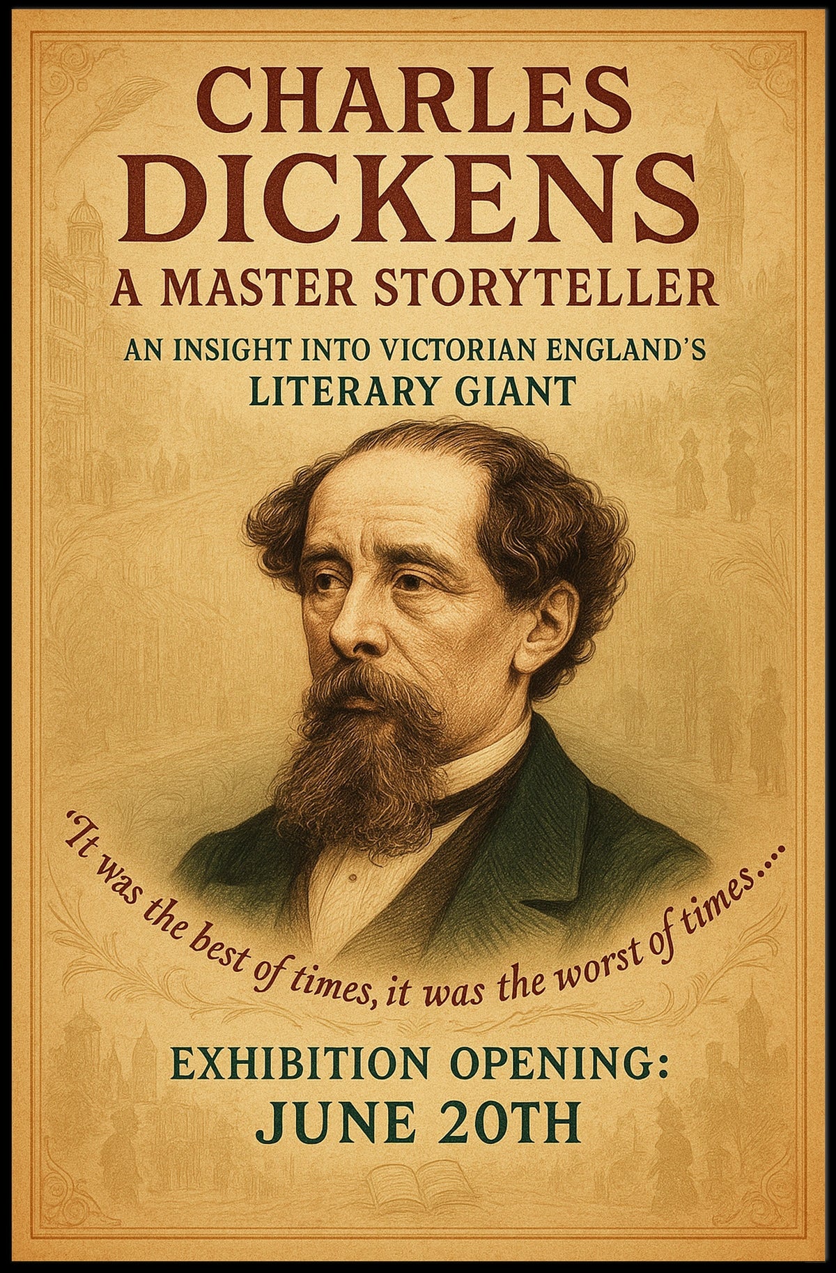 Charles Dickens A Master Storyteller Poster