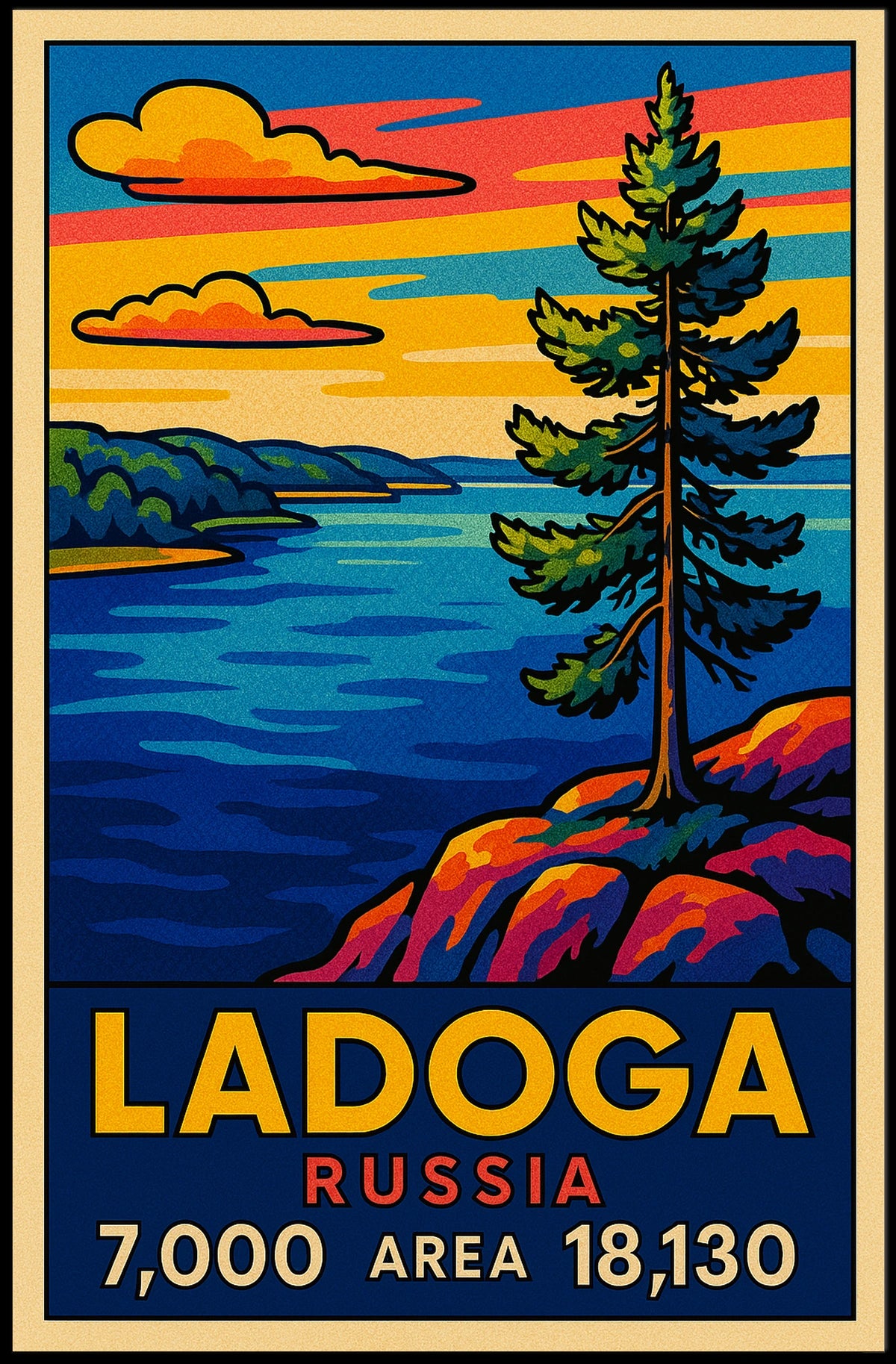 Lake Ladoga Russia Poster