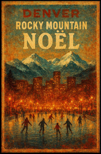 Denver Rocky Mountain Noël Poster