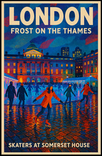 Frost On The Thames Poster