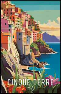 Cinque Terre Coastal Charm Travel Poster