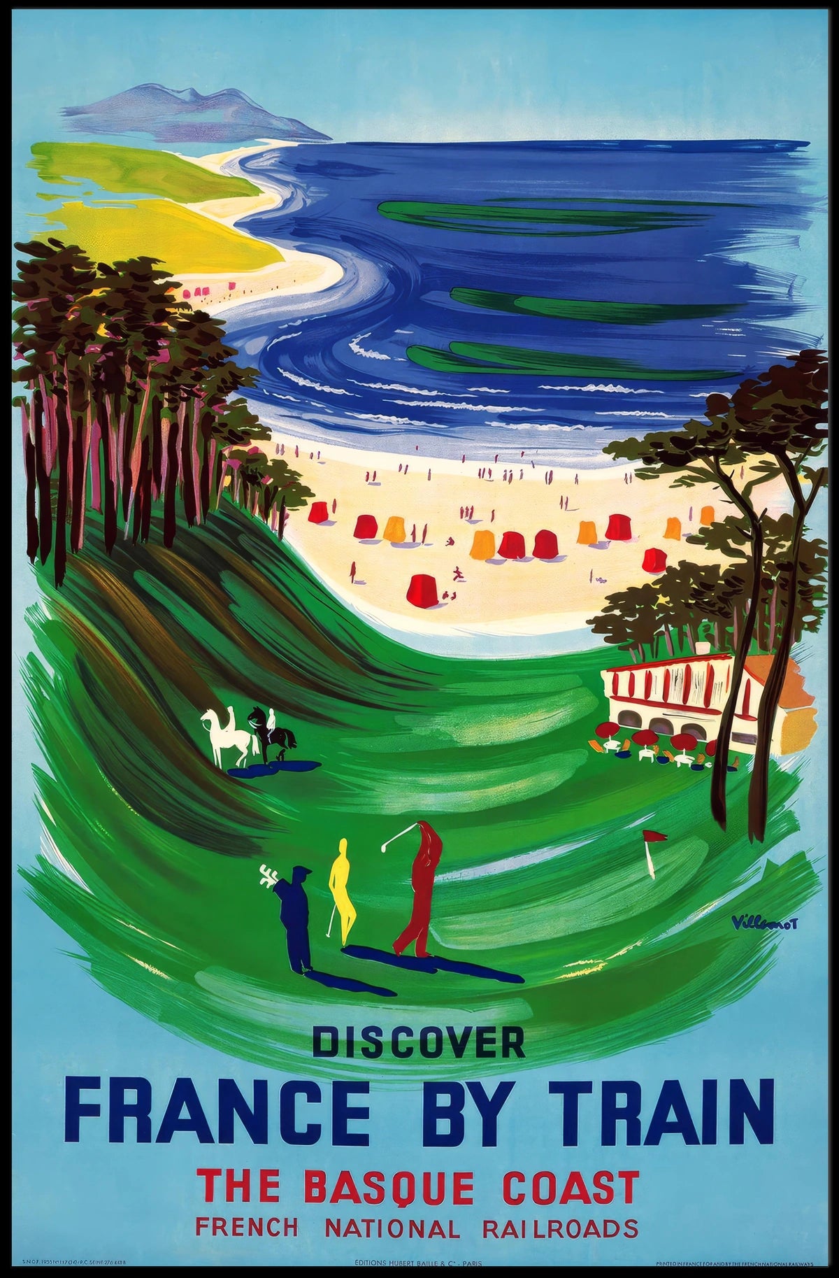 Discover The Basque Coast Poster