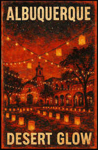 Albuquerque Desert Glow Poster