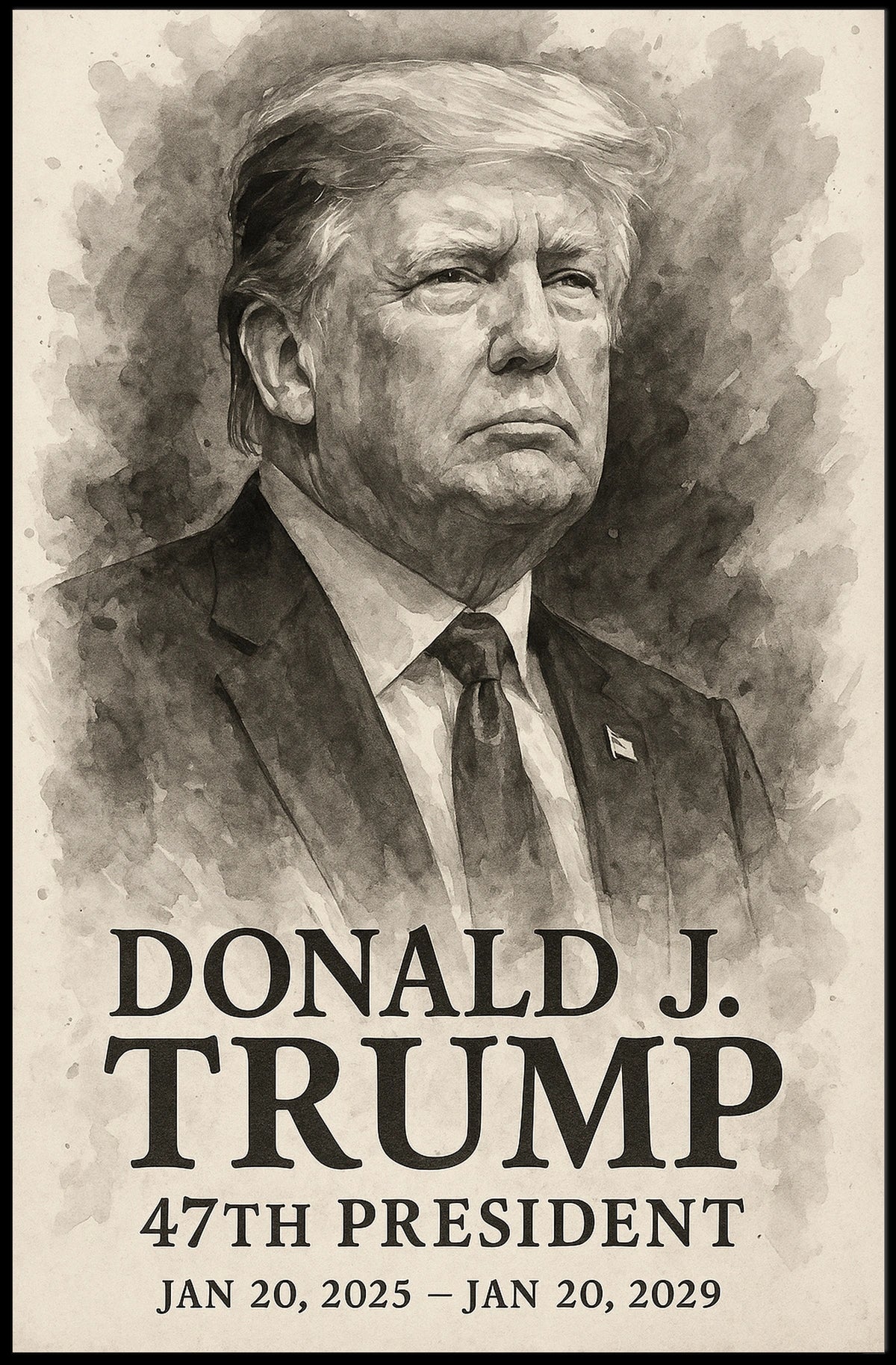 Donald J. Trump 47th President Poster