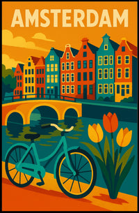 Amsterdam Cityscape Poster