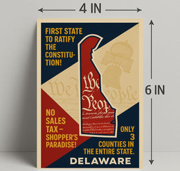 Delaware Constitution Ratification Poster PosterGoat