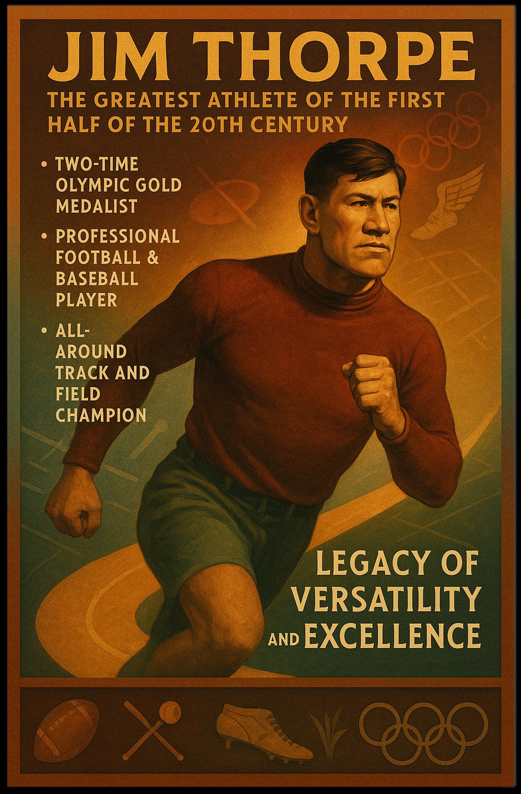 Jim Thorpe: A Legacy of Versatility Poster