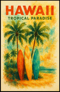 Hawaii Tropical Paradise Poster